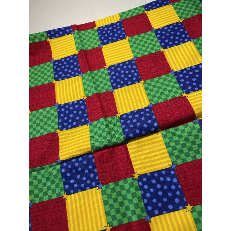 Faux quilt fabric