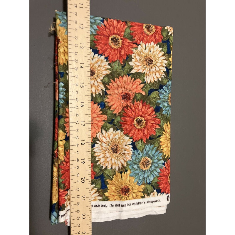 Floral on Blue Background