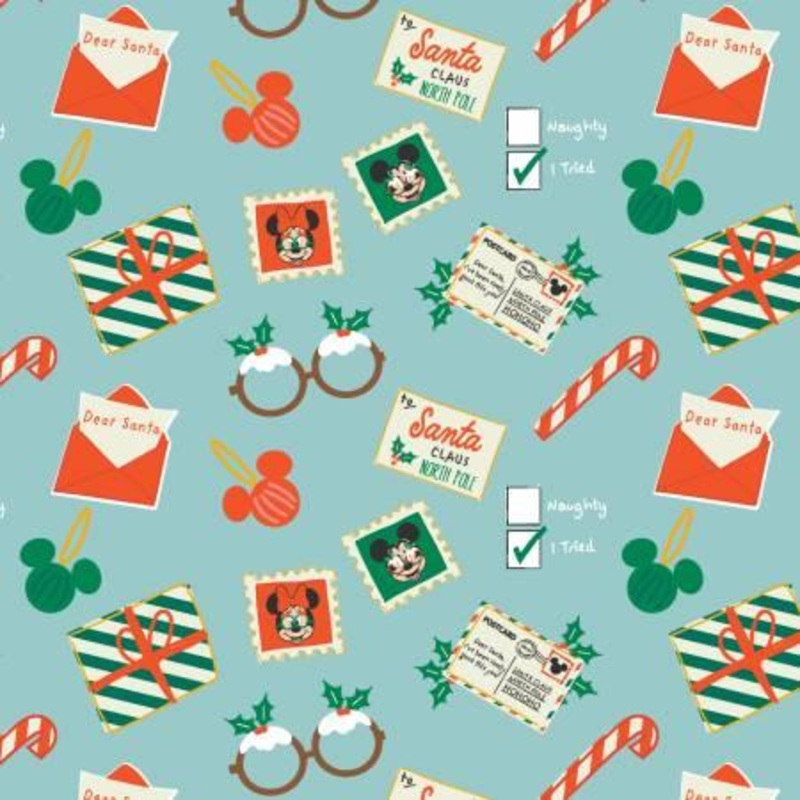 Mickey and Friends Aqua Letters to Santa