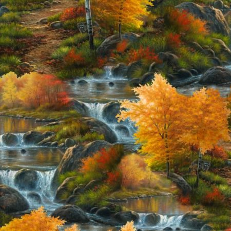 Nature Walk nMulti Autumn Glory Digitally Printed