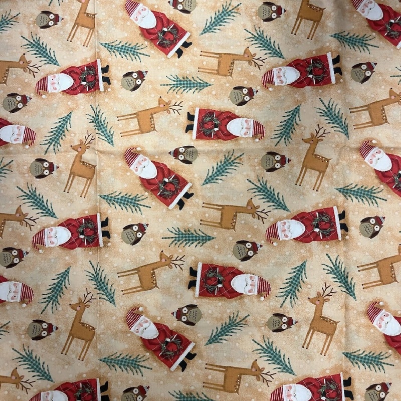 Two Christmas Quilting Cotton - 2 Yds