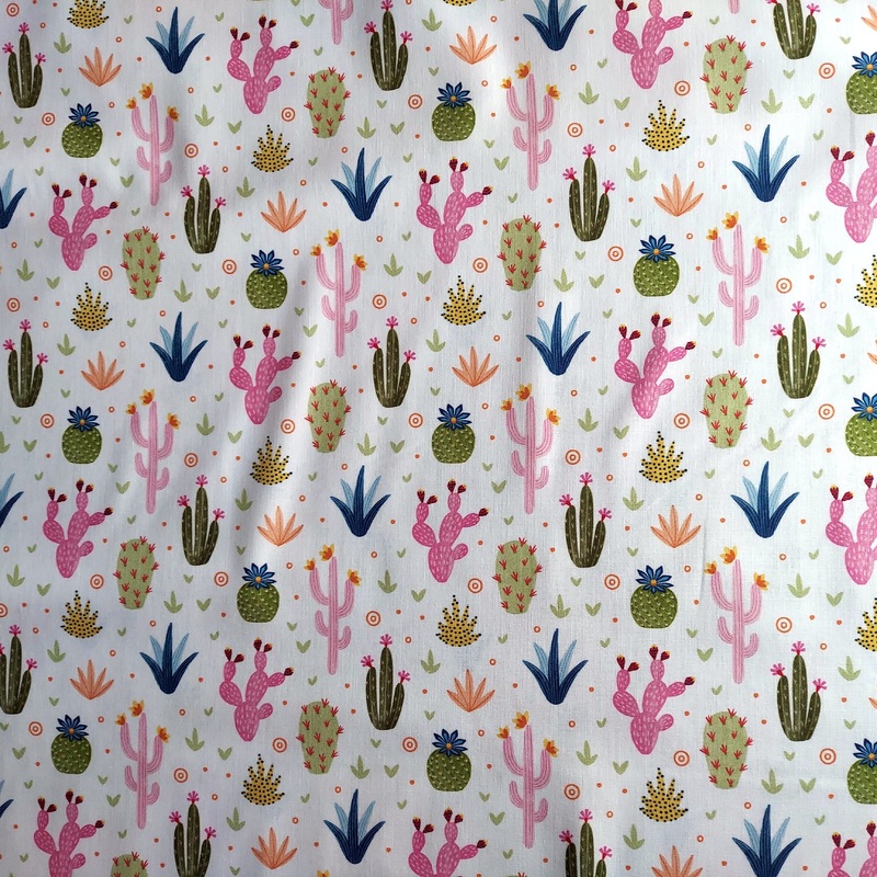Michael Miller Desert Flora White DC 10855-Whit