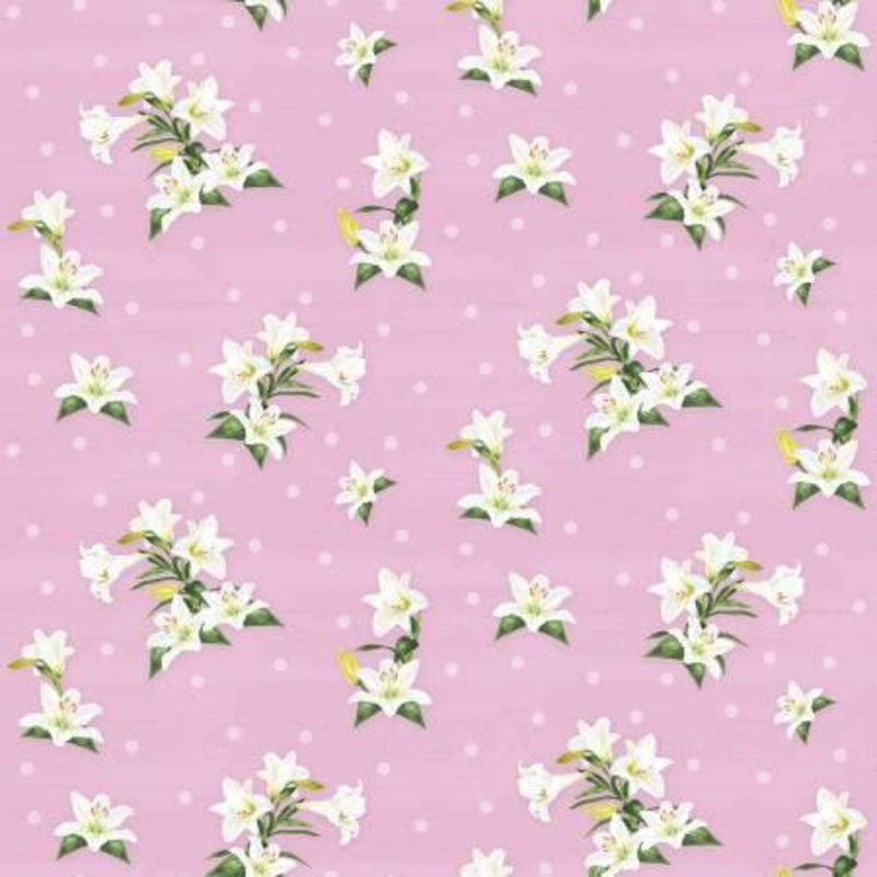 Monthly Placemats April Lily Toss Pink