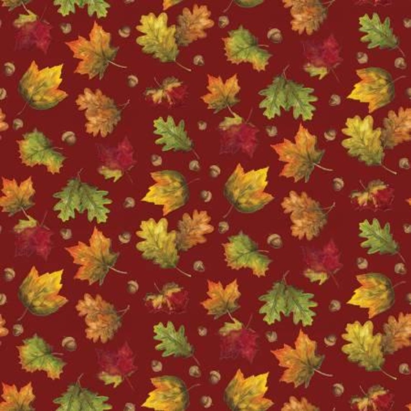 Monthly Placemats September Leaves Red