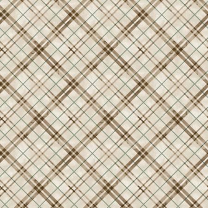 Moonlit Stroll Brown Bias Plaid