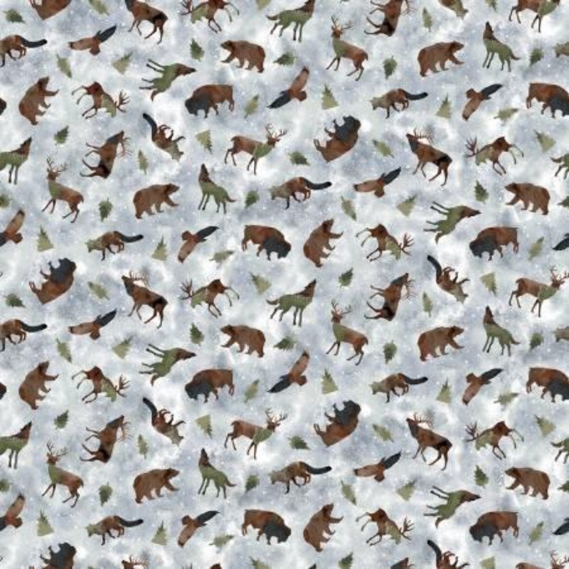 Moonlit Stroll Multi Tossed Animals