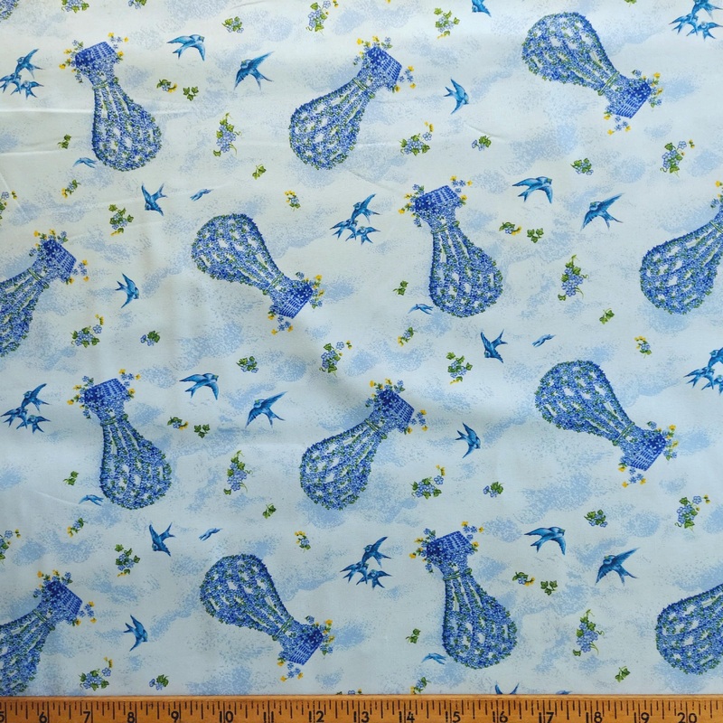 Northcott Forget Me Not CO 43 Blue