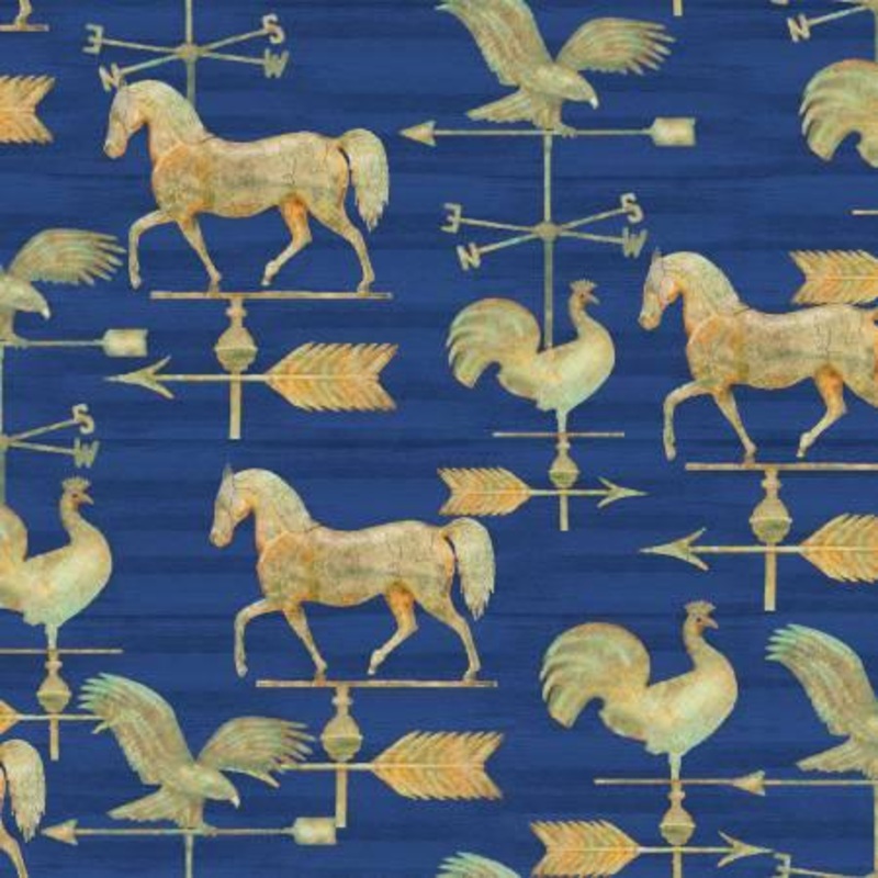 Patriotic Summer Navy Weathervane Patriotic