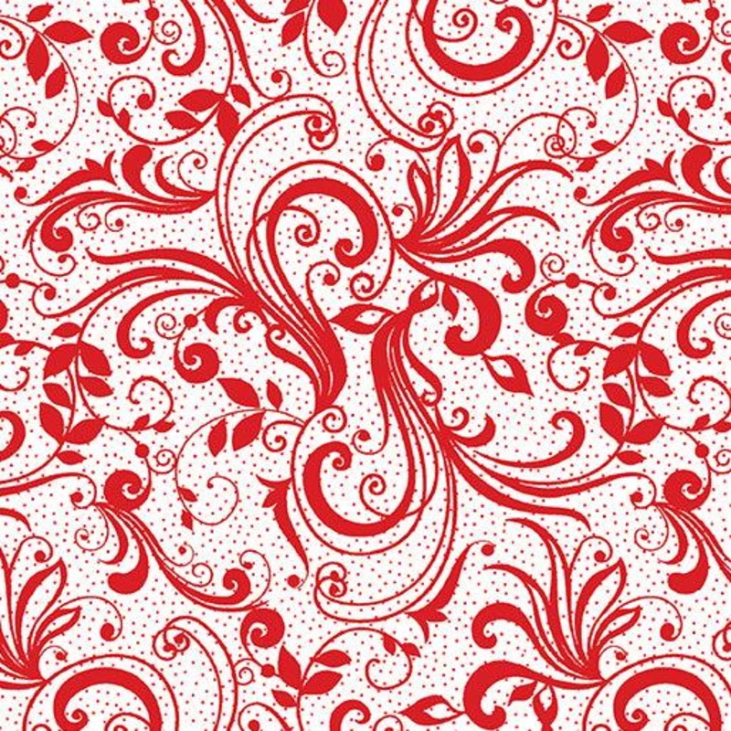 Rhapsody Scroll White/Red