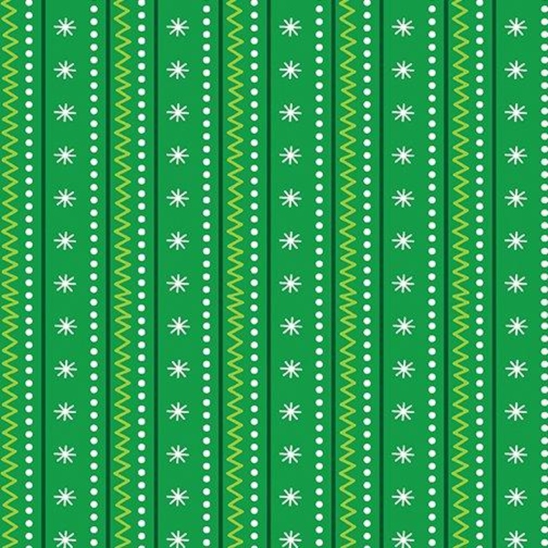 Snow Place Like Home Artic Stripe Green