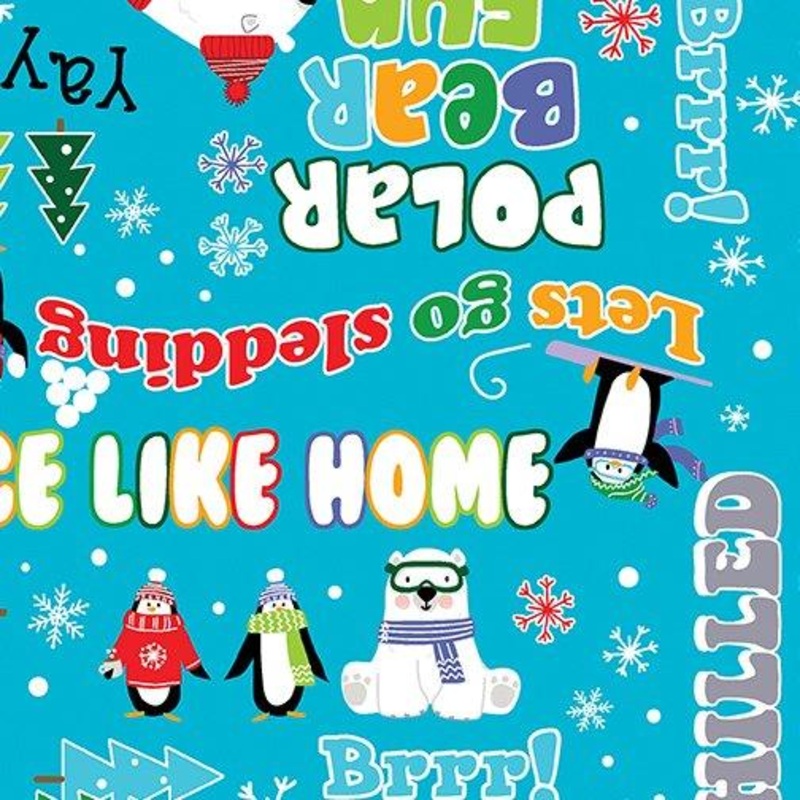 Snow Place Like Home Snow Fun Words Turquoise