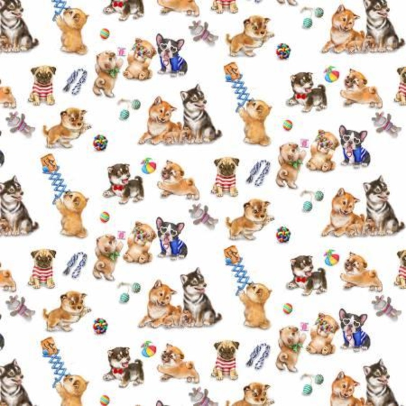 Trendy Pups White Scenic