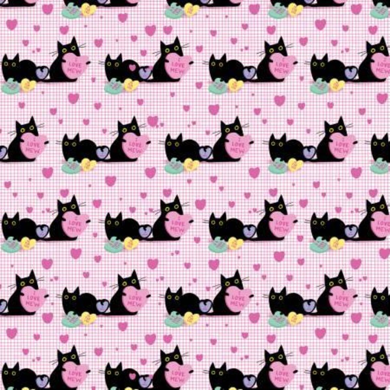 White I Love Mew (Cats and Hearts)