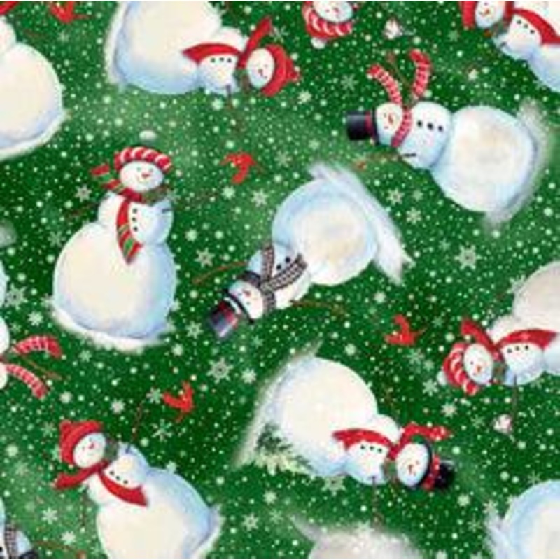 Winter Greetings SNOWMAN TOSS FOREST