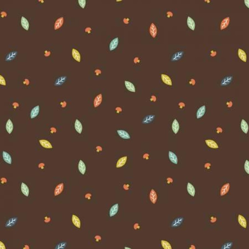 Woodland Flannel Leaf Brown