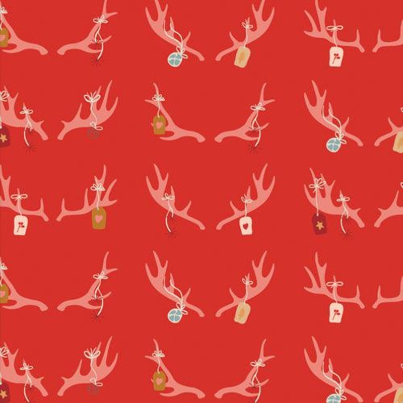 Art Gallery Fabric Cozy and Magical CMA-25131 Cheerful Antlers