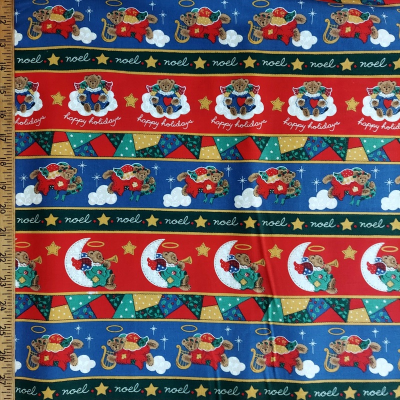 Fabric Traditions Heavenly Bears 5409 B Stripe