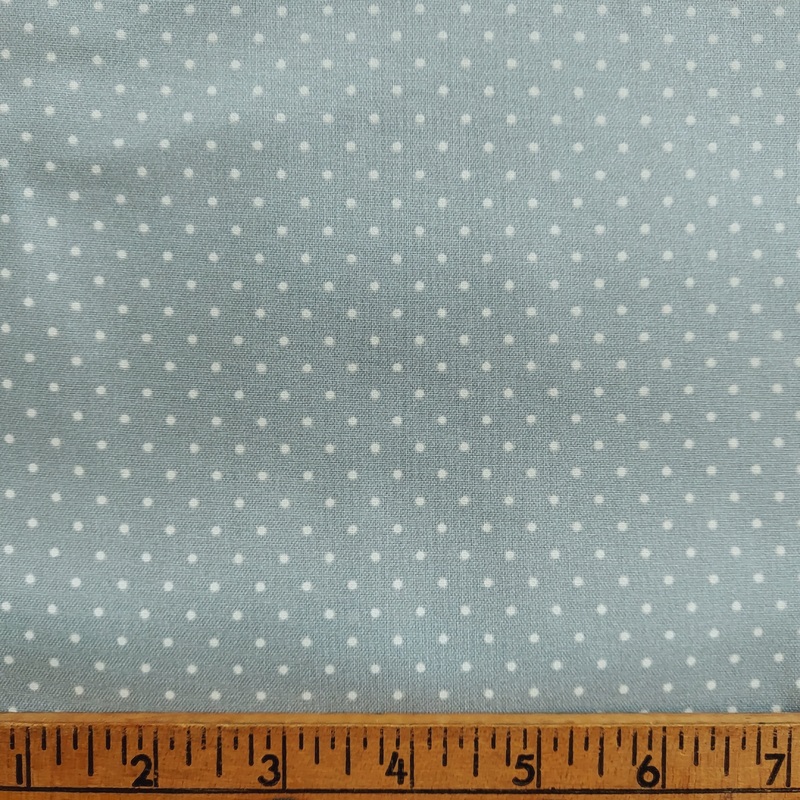 Fabric Traditions Keepsake Calico White Dot on Blue