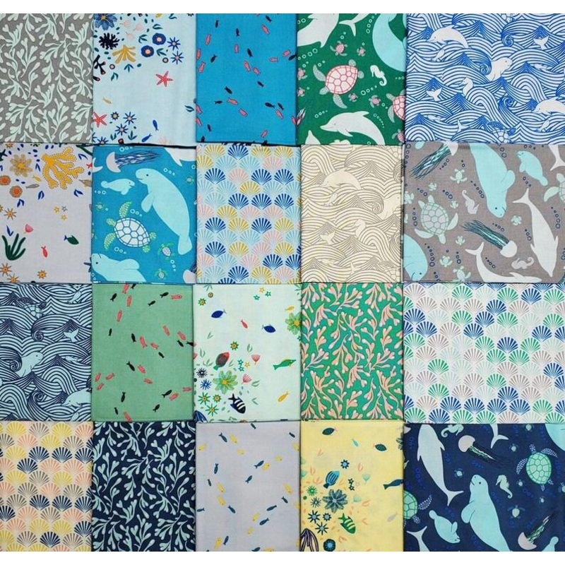 Fat Quarter Bundle - Boundless Marine Life Collection - 20 FQ - 5 yards