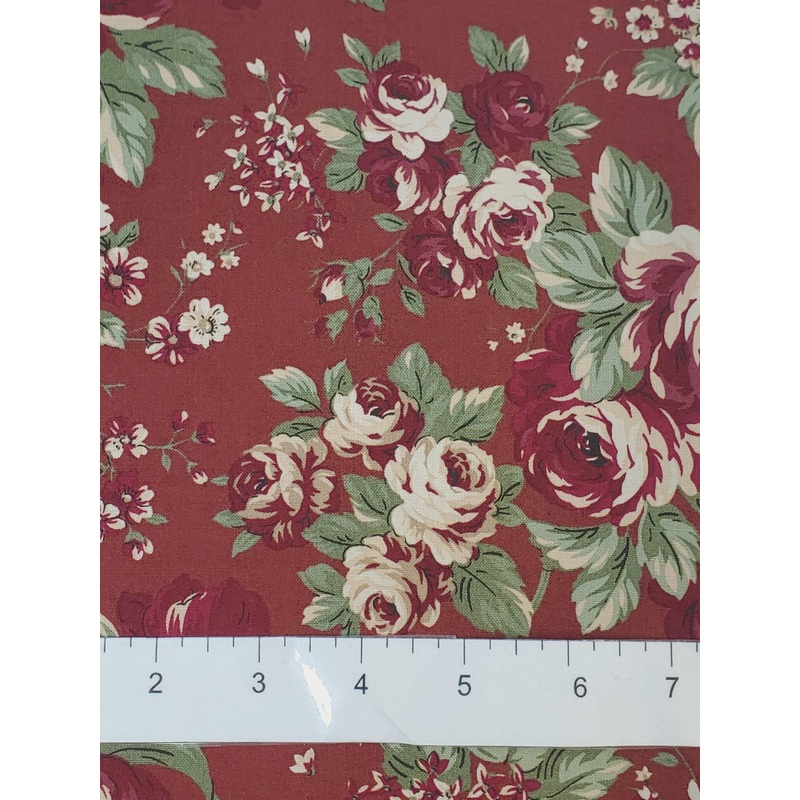Hillside Main Floral Red