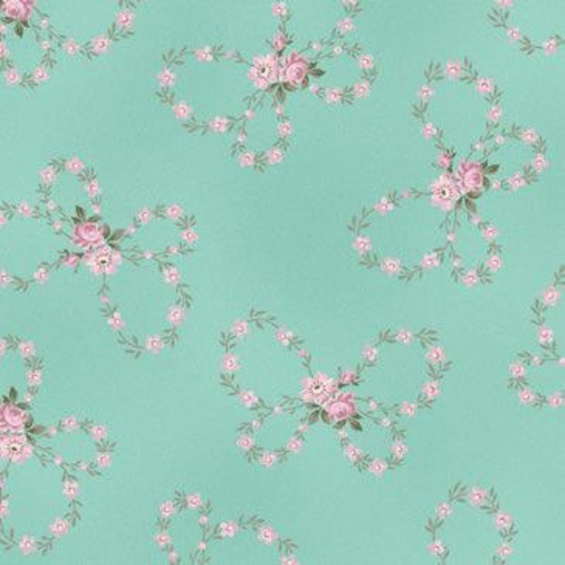 Rosette Bows Aqua