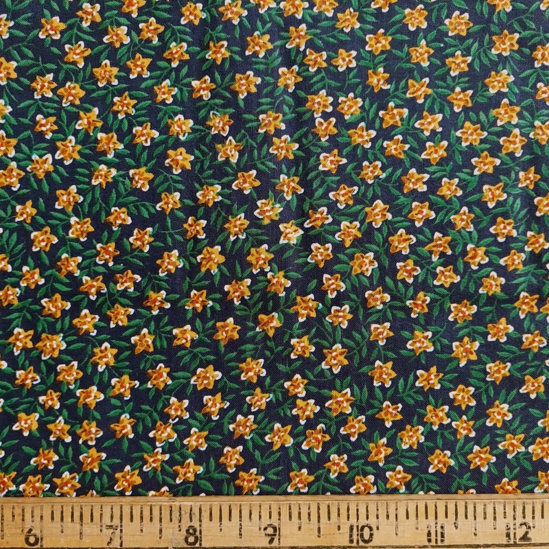 South Sea Imports Sarah Miles 3611 Daffodils Navy