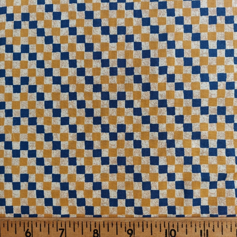 Springmaid Country Fantasies Cherries Jubilee Navy Gold Check