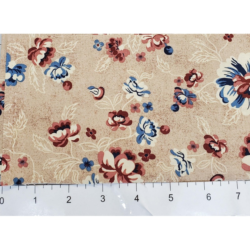 Stitches and Stripes Main Floral Beige