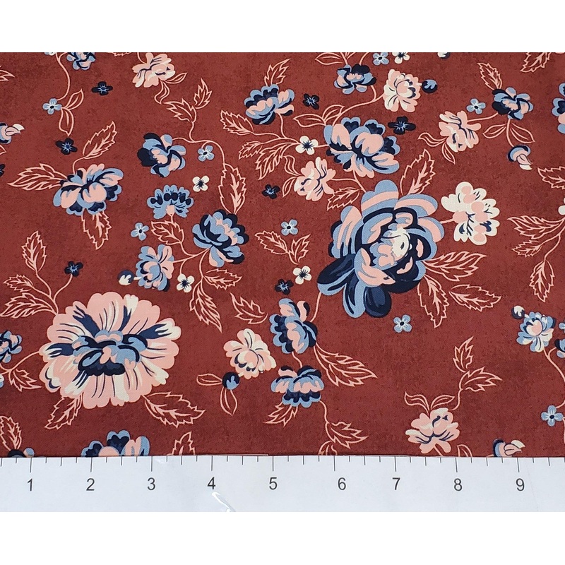 Stitches and Stripes Main Floral Red