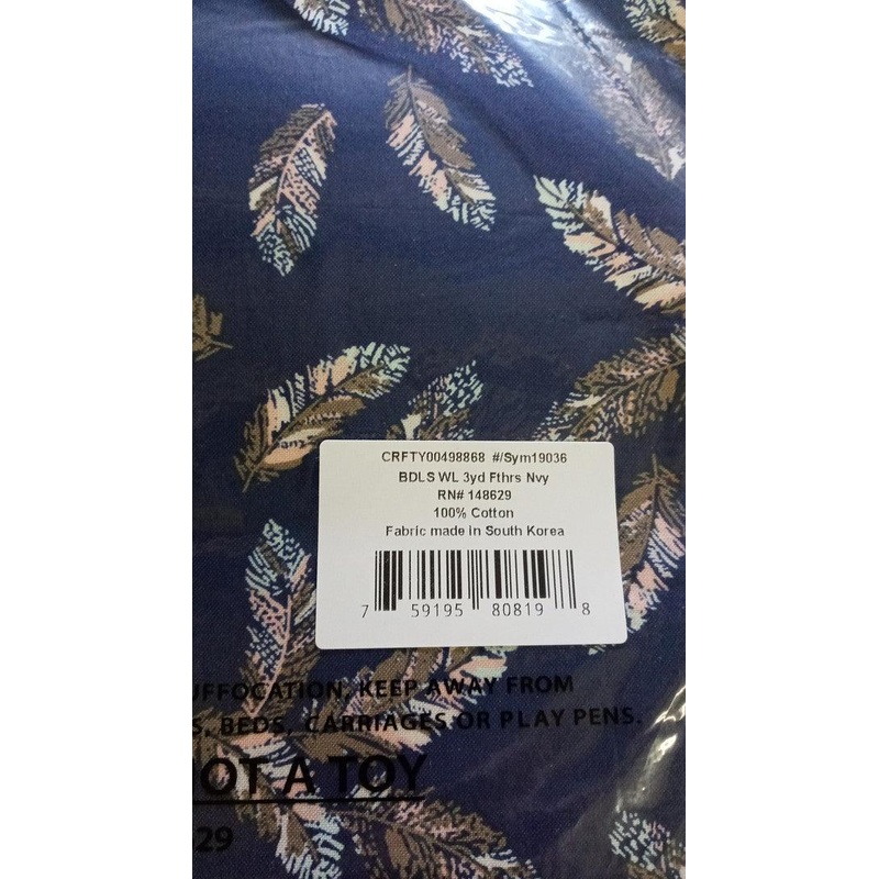 Wanderlust Feathers Navy