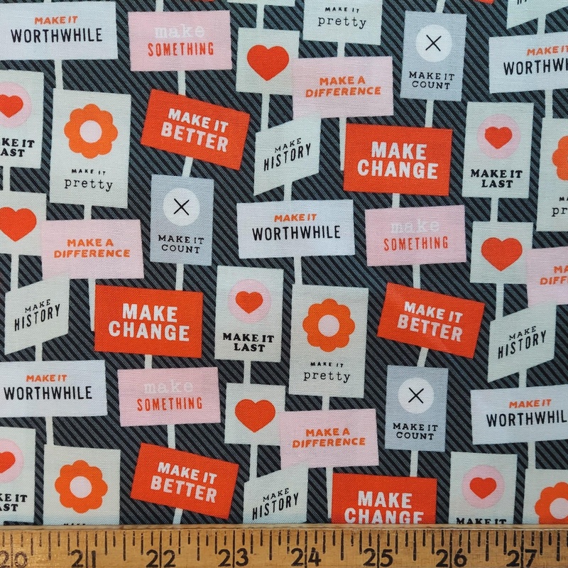 Windham Fabrics Breaking News Make History 52304-2 Black