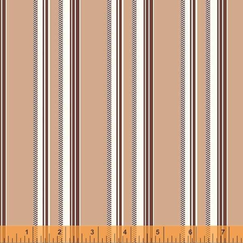 Windham Fabrics Darling Chevron Stripe Tan 53033-8