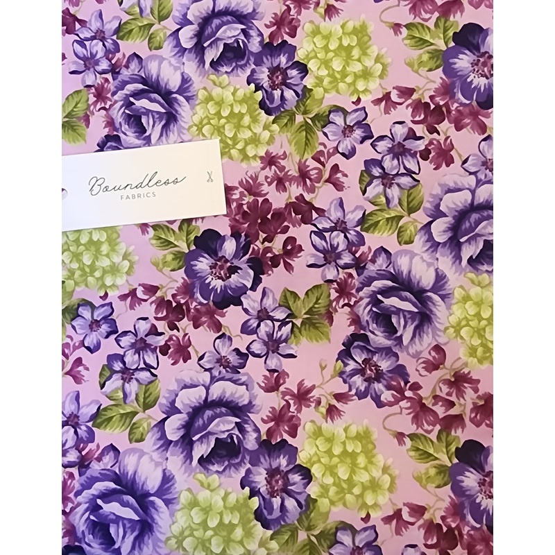 $30 Whole 5 Yard Bolt - Violet Floral - Boundless FH