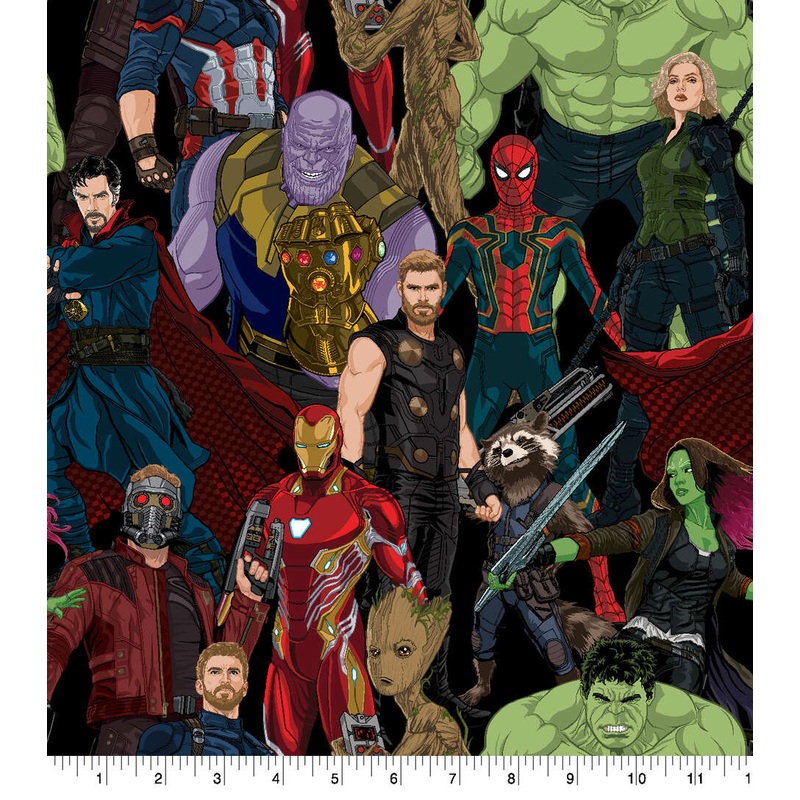 $35 Whole 5 Yard Cut - Marvel Avengers Infinity War - Springs Creative