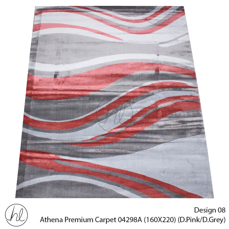 Athena Premium Carpet  160X220 04298A  D.Pink/D.Grey