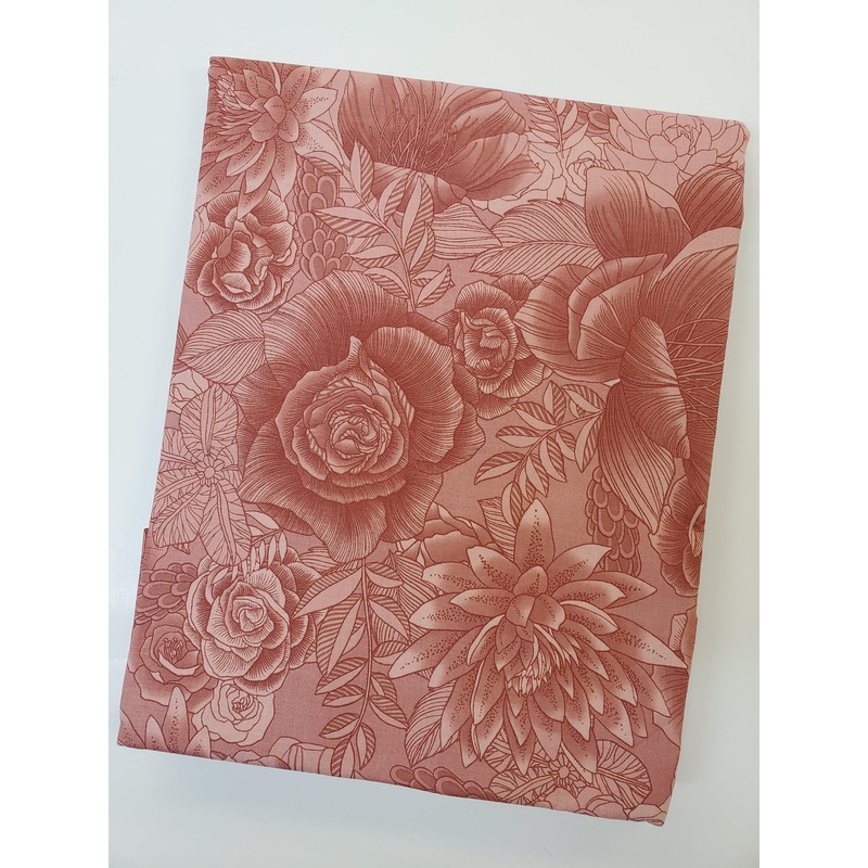 Collage Floral Light Mahogany