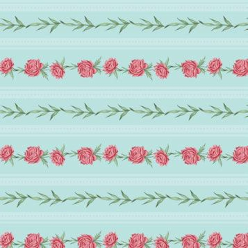 Cottage Market Stripe Aqua