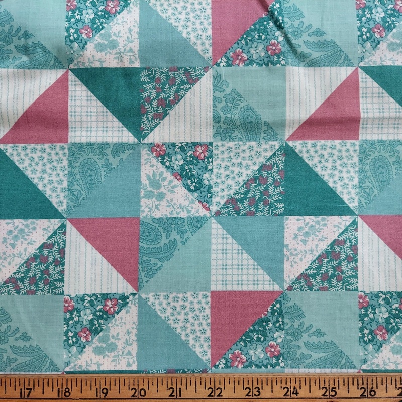 Fabric Traditions Friendship Collection Cheater Quilt 1464 Green