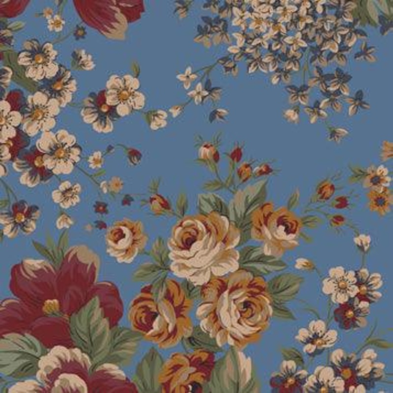 Hillside Main Floral Blue