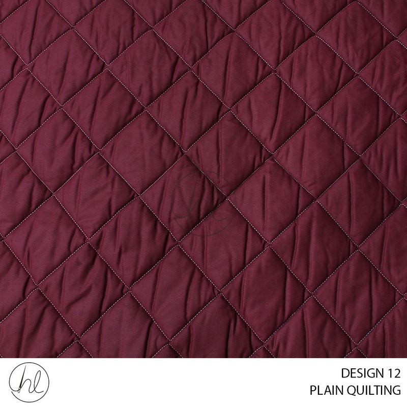 QUILTING PLAIN DESIGN 12 MAROON 235CM WIDE PER M