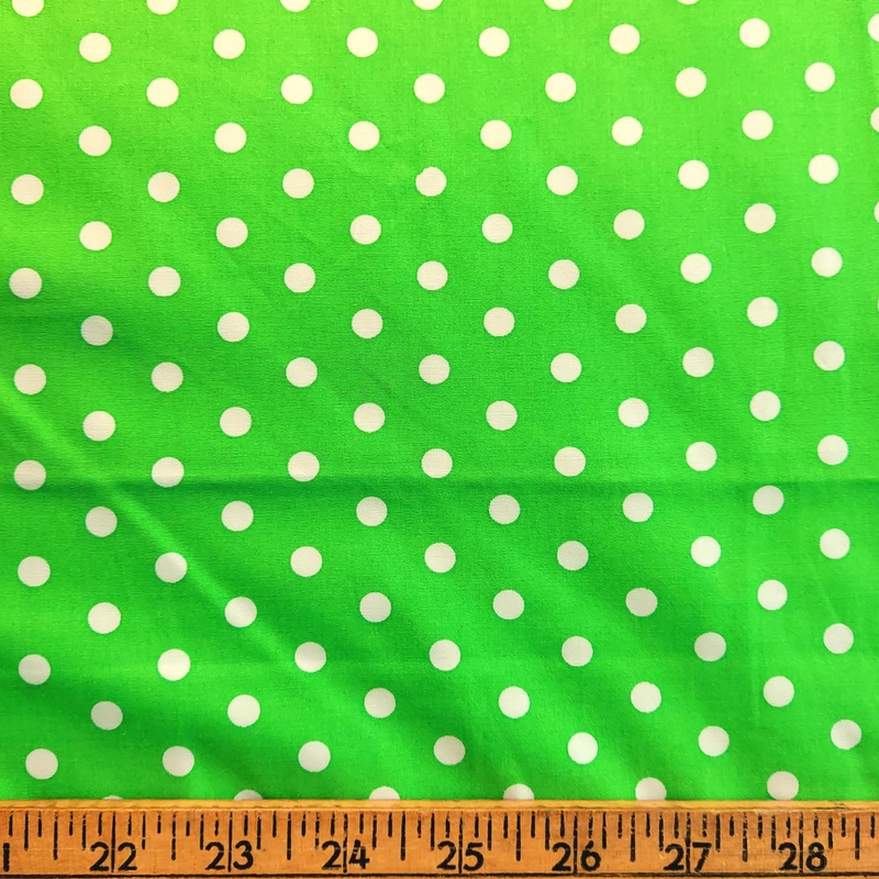 Robert Kaufman Grass Green Polka Dots 2582