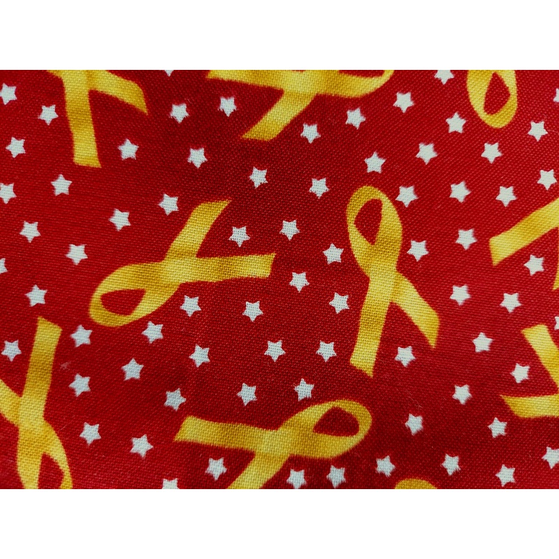 Robert Kaufman Patriots ES-778-2-Red Yellow Ribbon