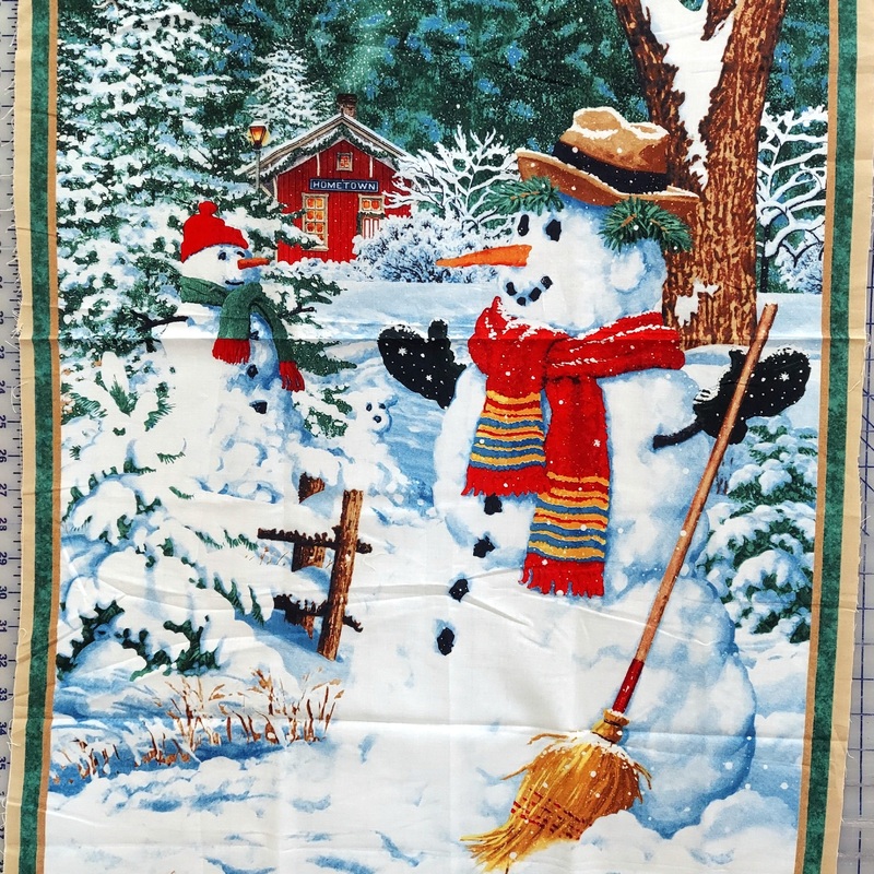 Wilmington Prints Snow Day PANEL Color 413