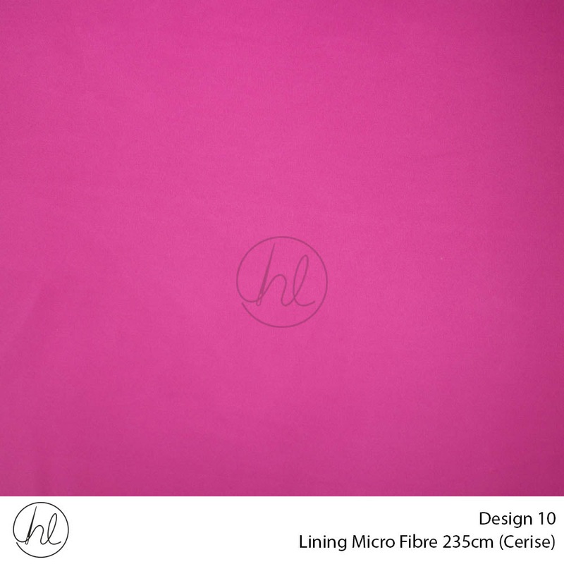 Microfibre Lining Design 10 Cerise 235cm Wide Per m