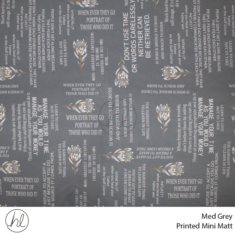 Mini Mat Prt English & Protea