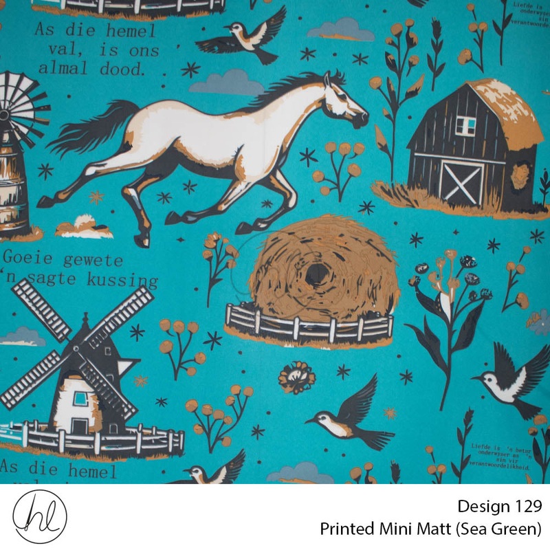 Mini Mat Prt Farm fabric