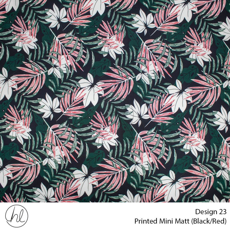 Mini Mat Prt Leaves fabric