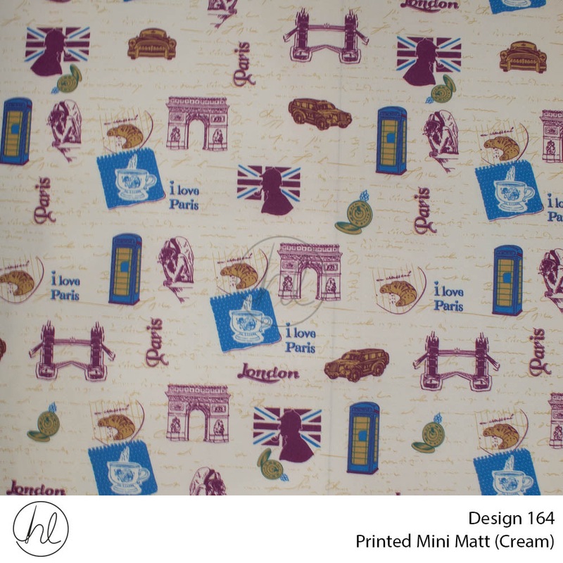 Mini Mat Prt Paris fabric