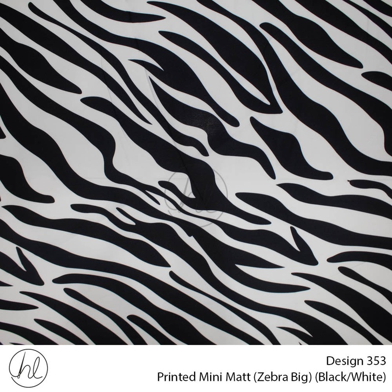Mini Mat Prt Zebra Big fabric
