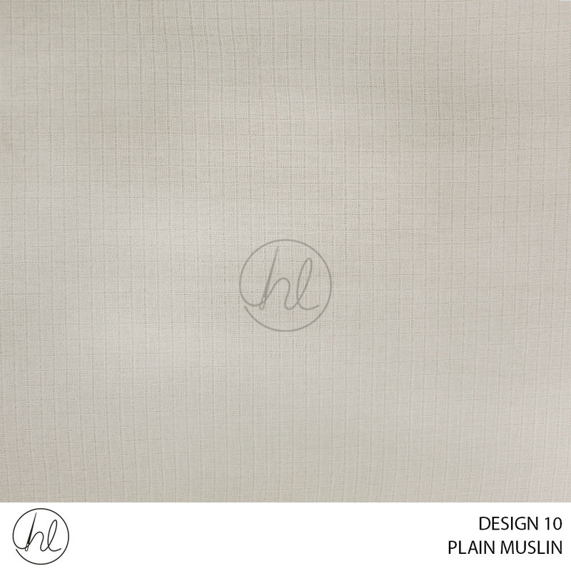 PLAIN MUSLIN DESIGN 10 160CM PER M CREAM